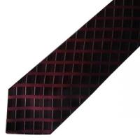 【No.37】  ワインレッド　柄 ネクタイ