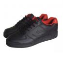 スニーカー (ブラック&レッド)